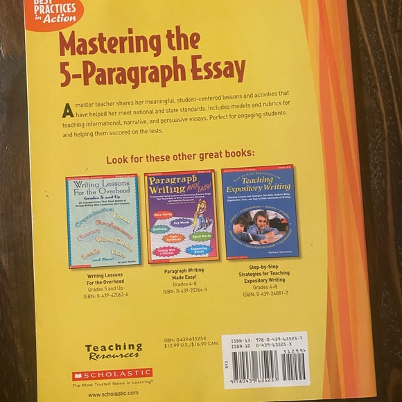 Scholastic Teaching Resources writing essays workbook - Picture 2 of 5